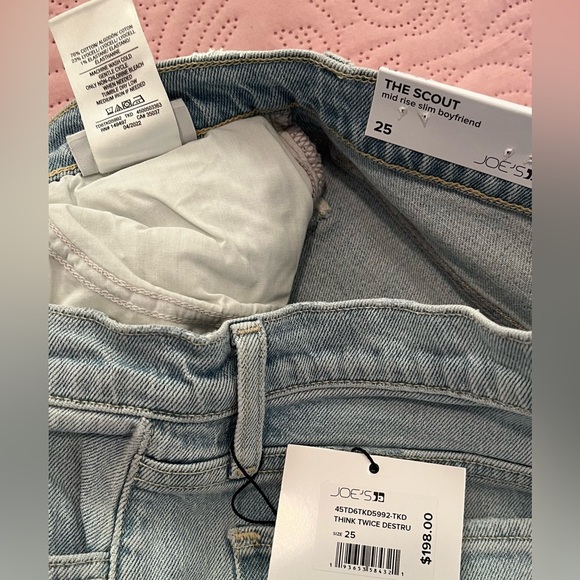 JOE'S Jeans NWT The Scout Think Twice Destruct Crop Jean - Picture 6 of 6